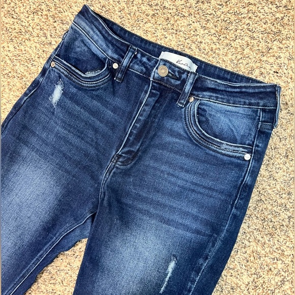 Kancan Arden High Rise Ankle Skinny Women's Medium Blue Denim Jeans size 9 - Picture 4 of 6
